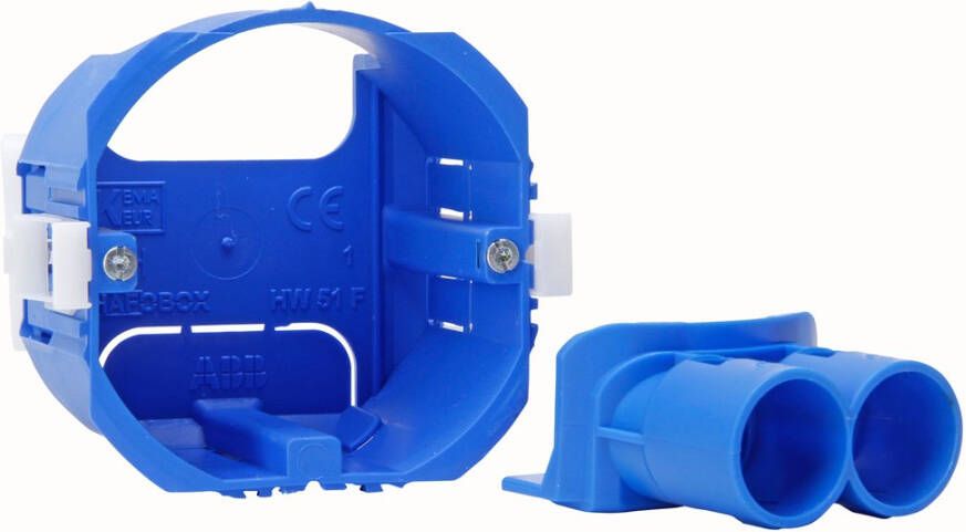 ABB Haf ABB hollewand inbouwdoos HW51-F blauw inbouw diepte50mm