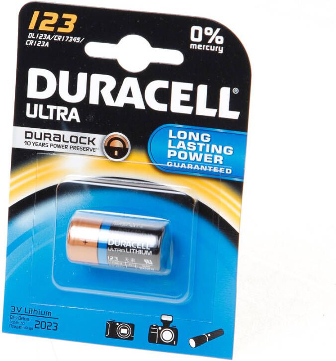 Algemeen Batterij duracell cr123a 3v