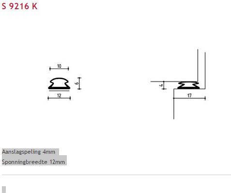 Algemeen Deventerprofiel s-9216k zwart