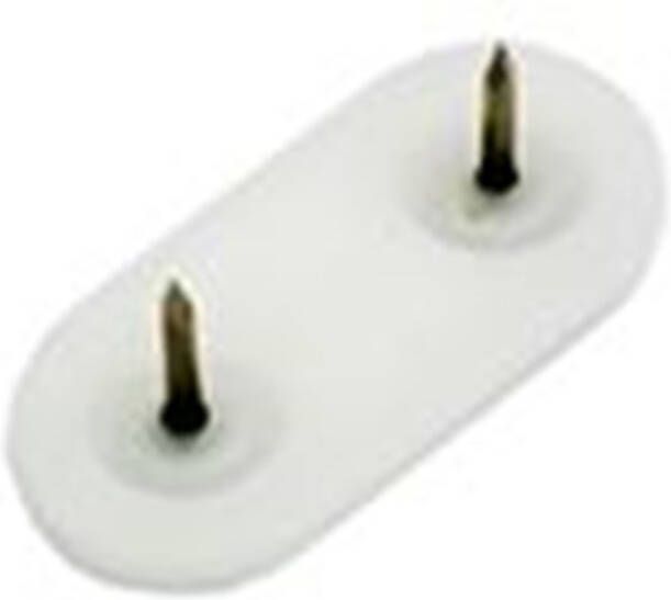 Algemeen Glijnagel ovaal kunststof naturel 35x18mm