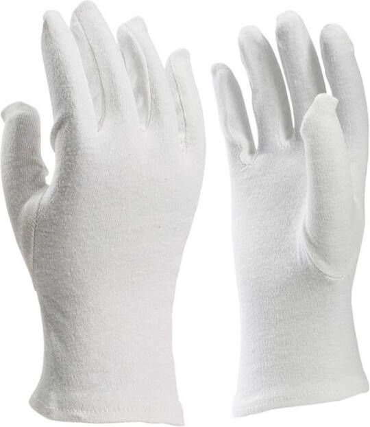 Algemeen Handschoen IG66-10 katoen gebleekt z.manchet wit mt 10 (XL)