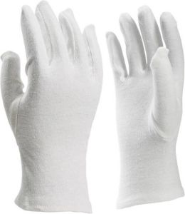 Algemeen Handschoen IG66-10 katoen gebleekt z.manchet wit mt 10 (XL)