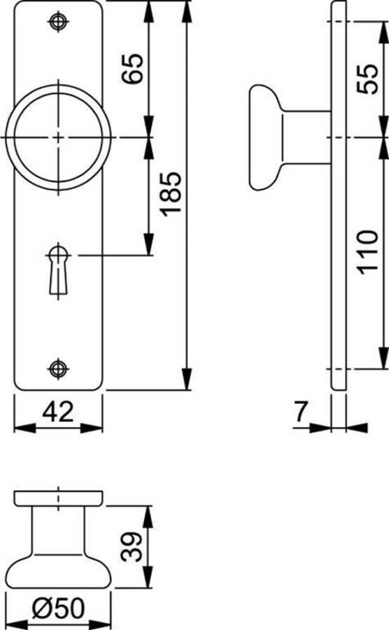 Algemeen Hoppe knopschild F1 54 378 slg56