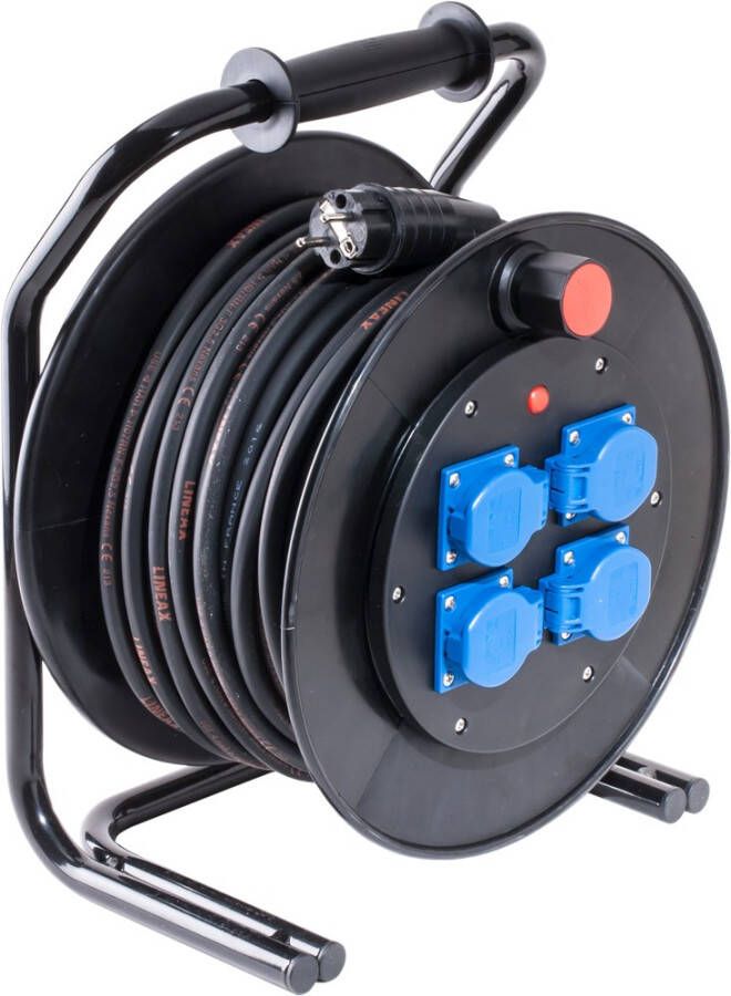Mtools Keraf Kabelhaspel type K310 G2 25 meter H07RN-F 3G2 5 4 x schuko |