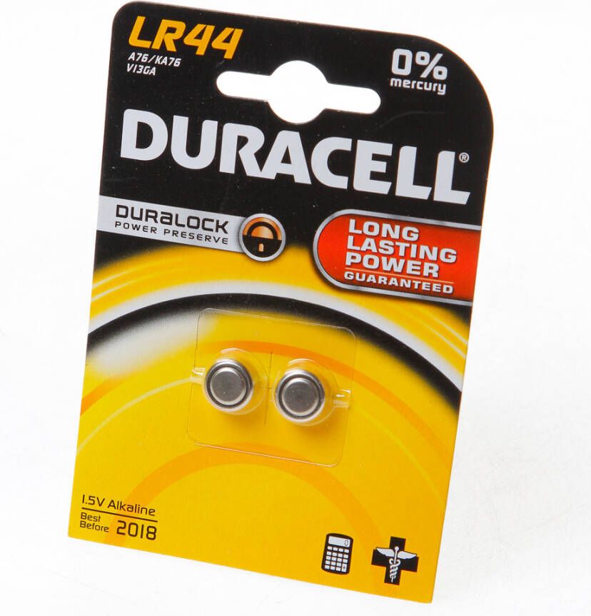 Algemeen Knoopcelbatterij Duracell lr44(2)