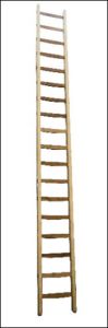 Algemeen Ladder hout 17 sporten 4.50mtr