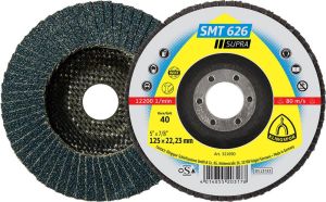 Klingspor Lamellenschuurschijf | d. 115 mm korreling 40 6graden conisch | RVS zirkoniumkorund | 10 stuks 321689