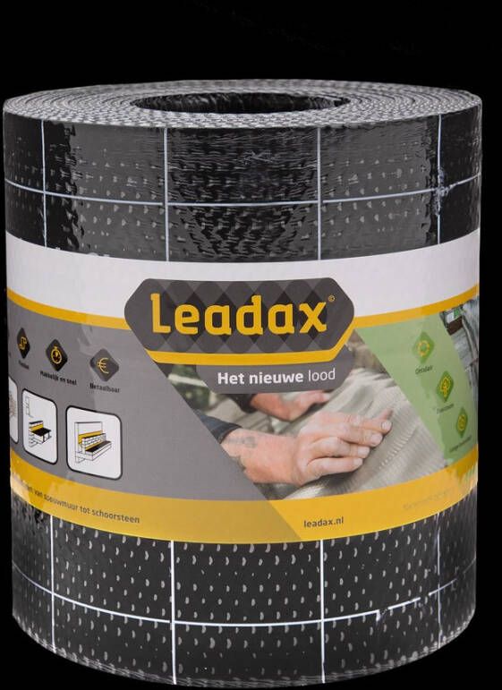 Algemeen Leadax loodvervanger 200mm zwart (6mtr)