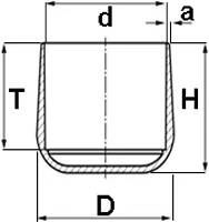 Algemeen Peerdop zwart 25mm