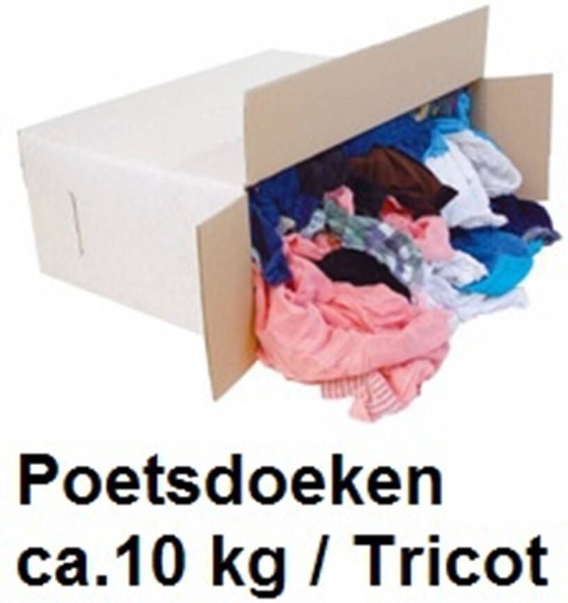 Algemeen Poetsdoek bont tricot (10kg)