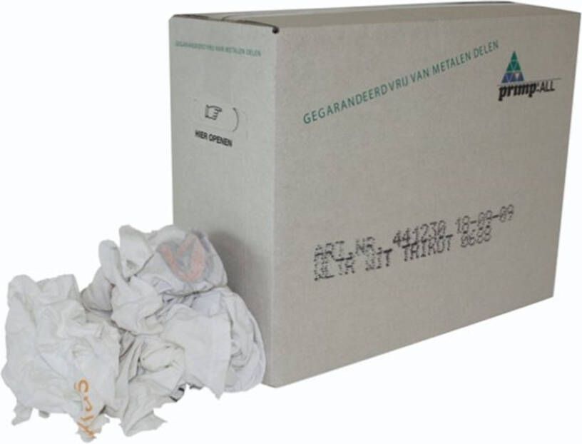 Algemeen Poetslap wit tricot (9kg)