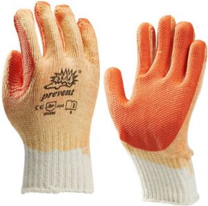 Algemeen Prevent handschoen latex oranje