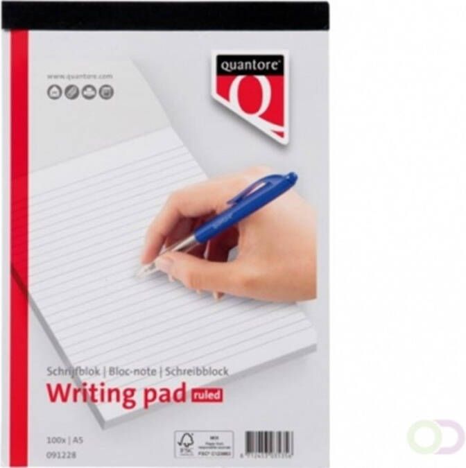 Algemeen Quantore schrijfblok A4 gelinieerd