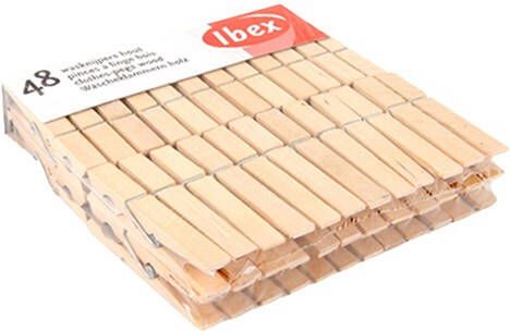 Algemeen WASKNIJPERS HOUT 48ST 52023