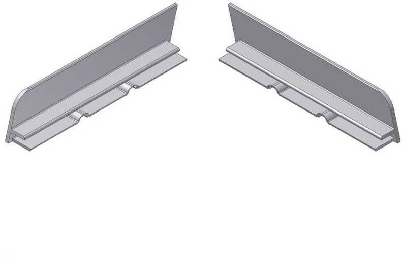 Aluart Kopschot (1xls 1xrs) tbv waterslagprofiel 100mm