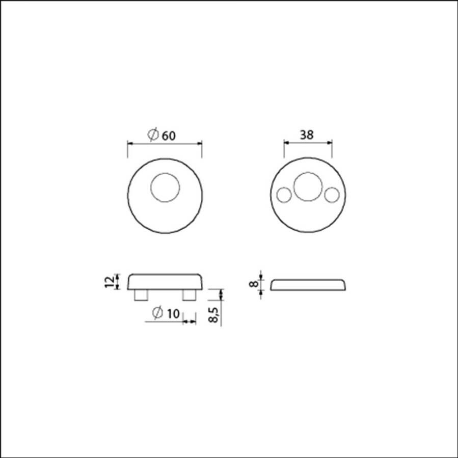 Ami VHB ROZET ROND RC 22.5 816125