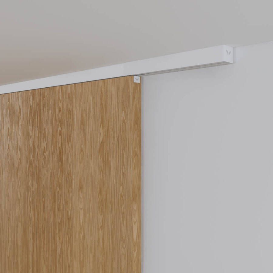 Argenta Xperta set 6m rail Zwart Plafond opbouw Dubbele deur Deurdikte 50-55mm Dubbele softclose inbouw manual fix Set Eindkappen - Foto 2