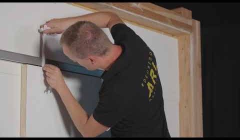 Argenta Xperta set 4m rail Zwart wand z. vloerpl. Enkele deur Dubbele softclose opbouw - Foto 2