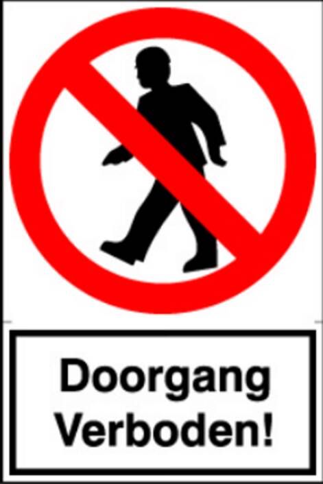 Artelli Doorgang verboden