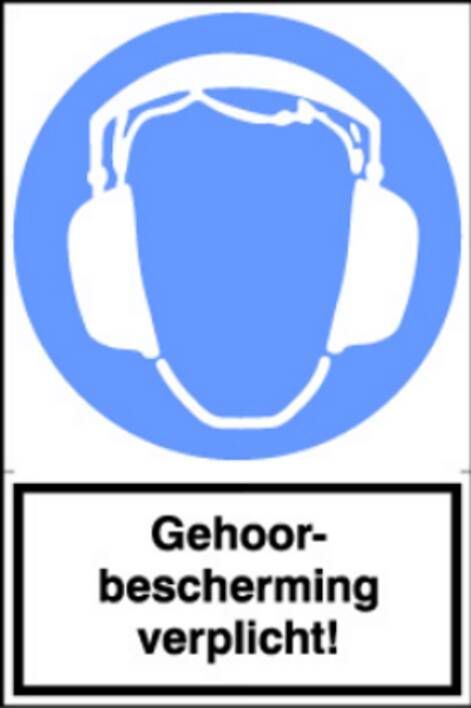 Artelli Gehoorbescherming verplicht!