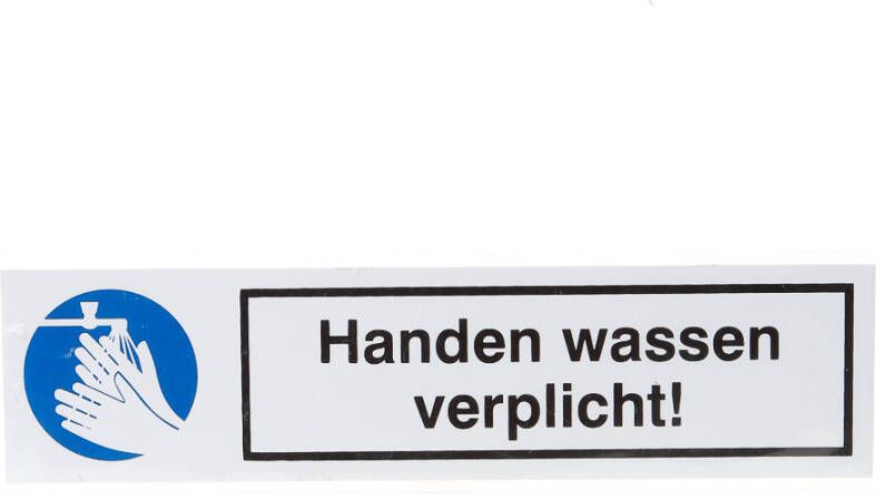 Artelli Handen wassen verplicht d5007