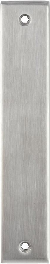 Artitec Wallebroek Blindschild (afdek) rechthoek LS rvs mat schroef-bev - Foto 2