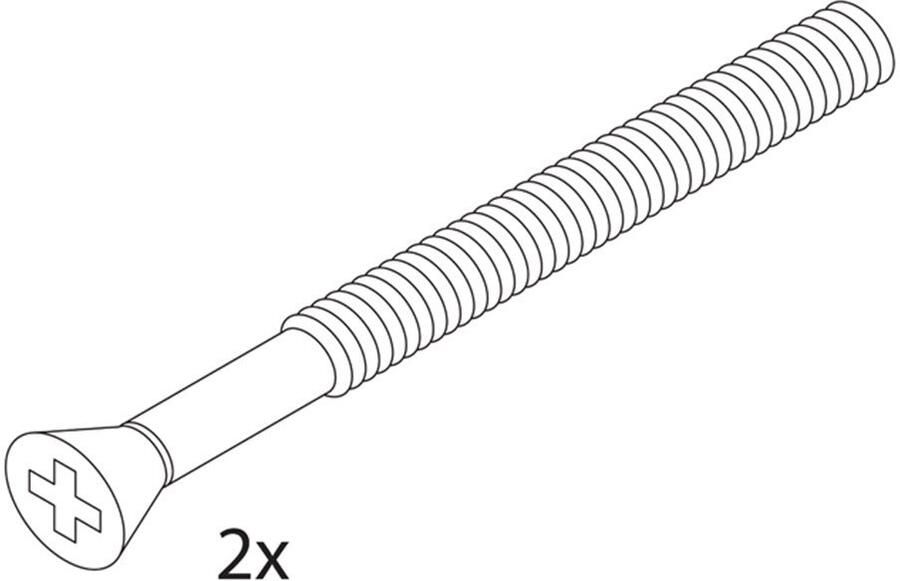 Artitec Wallebroek Bout paar M4x50mm borgmiddel tbv PL