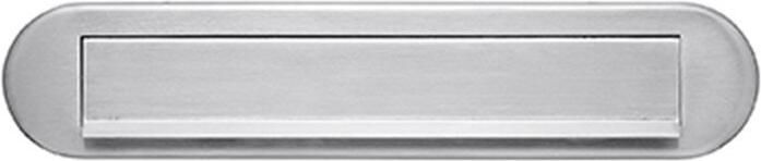 Artitec Wallebroek Briefplaat ORION ovaal rvs mat