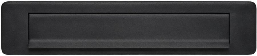 Artitec Wallebroek Briefplaat QUADRA rechthoek zwart