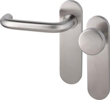 Artitec Wallebroek Chase PL kruk DIN L vaste knop blind RVS mat KS