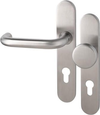 Artitec Wallebroek Cecil PF KL4 LS kruk L vaste knop PC55mm rvs mat