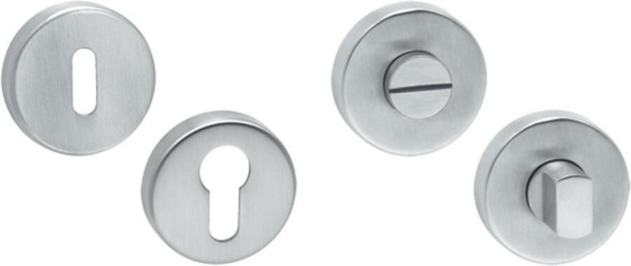 Artitec Wallebroek Cilinderrozet paar WCX rvs mat