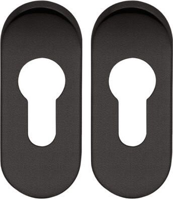 Artitec Wallebroek Cilinderrozet paar ovaal zwart