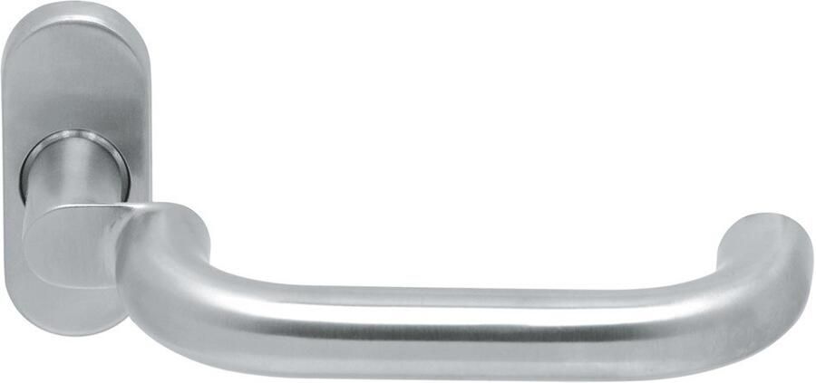 Artitec Wallebroek Gatdeel CHASE II gekropt rvs mat 9mm geveerd ovaal rozet - Foto 2