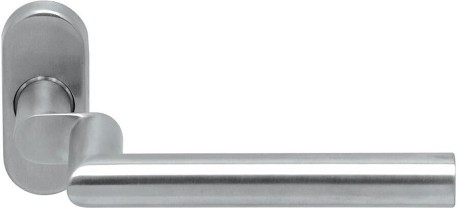 Artitec Wallebroek Gatdeel TESSA II gekropt rvs mat 8mm ovaal rozet - Foto 2