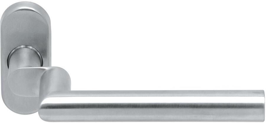 Artitec Wallebroek Gatdeel TESSA II gekropt rvs mat 9mm geveerd ovaal rozet - Foto 2