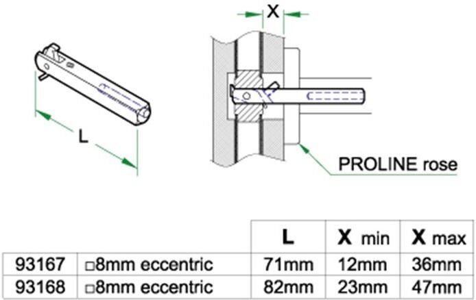 Artitec Wallebroek Halve krukstift dd 38-48mm heso