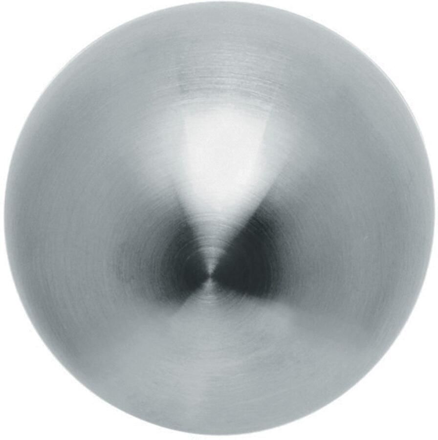 Artitec Wallebroek Knop gatdeel bol recht rvs mat