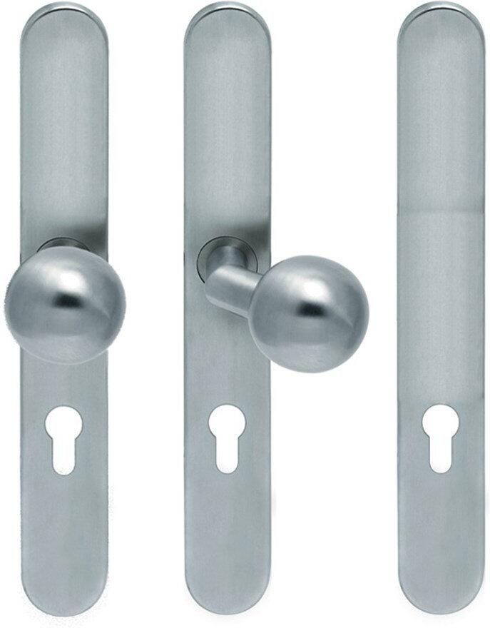 Artitec Wallebroek Knop pendeldeur gekropt PL rvs mat blind LS-XL