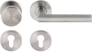 Artitec Wallebroek Knop kruk garnituur Tavira DIN-L R PF KL4 rvs mat PC