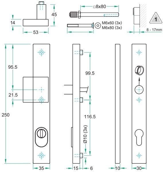 Artitec Wallebroek Knop kruk paar PRIO rechth. SKG*** rvs mat PC72 LS
