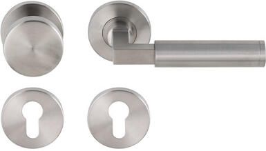 Artitec Wallebroek Knop krukgarn BAUHAUS DIN-L R PF KL4 rvs mat PC