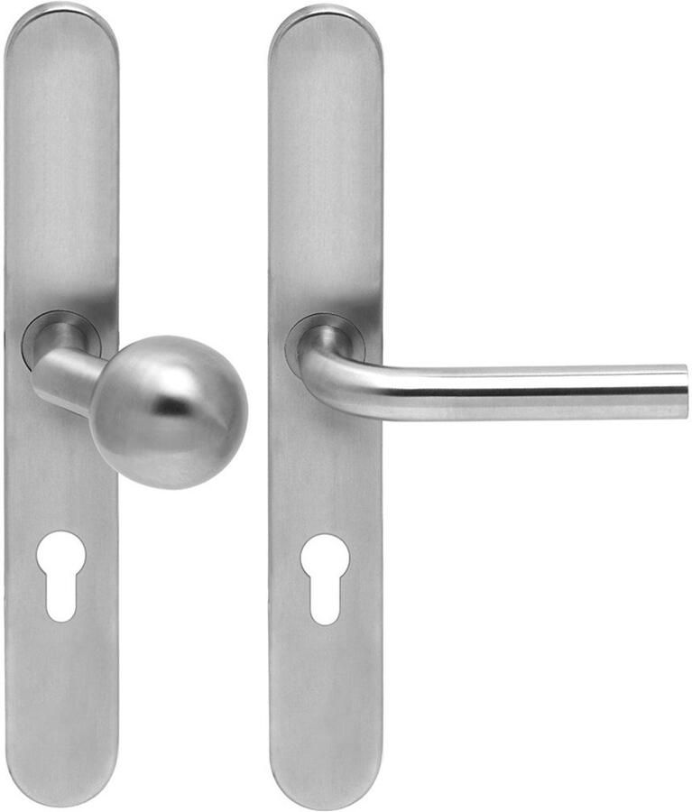 Artitec Wallebroek Knop krukgarn BODA DIN-L PL KL4 rvs mat blind LS-XL