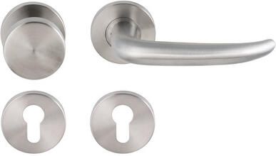 Artitec Wallebroek Knop krukgarn FABIO DIN-L R PF KL4 rvs mat PC