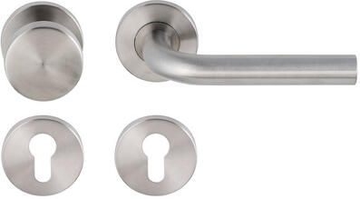 Artitec Wallebroek Knop krukgarn LEONA DIN-L R PF KL4 rvs mat PC