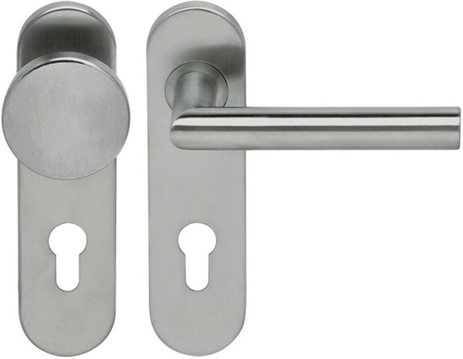 Artitec Wallebroek Knop krukgarn TESSA DIN-L PL KL4 rvs mat PC72 KS