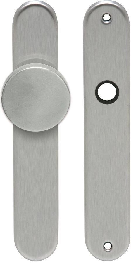 Artitec Wallebroek Knop krukschild afgerond LS rvs mat PC72 mm - Foto 2