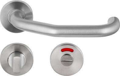 Artitec Wallebroek Krukgarn CARICE PF KL4 paar op rnd rozet WC 8 rvs mat