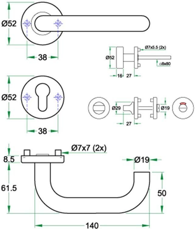 Artitec Wallebroek Krukgarn CHASE PL rvs mat