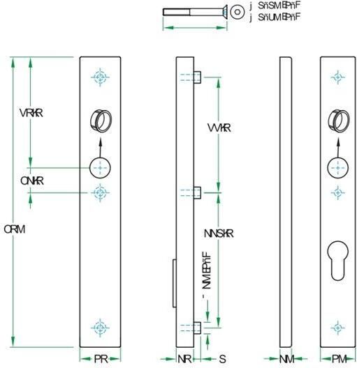 Artitec Wallebroek Kruk kruk paar PRIO rechth. SKG*** rvs mat blind PC72 LS